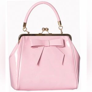 American Vintage by BANNED Bow-Accent Patent Pink Handbag, cute! 🌸